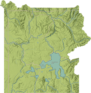 Illustration: Map of Yellowstone National Park boundary